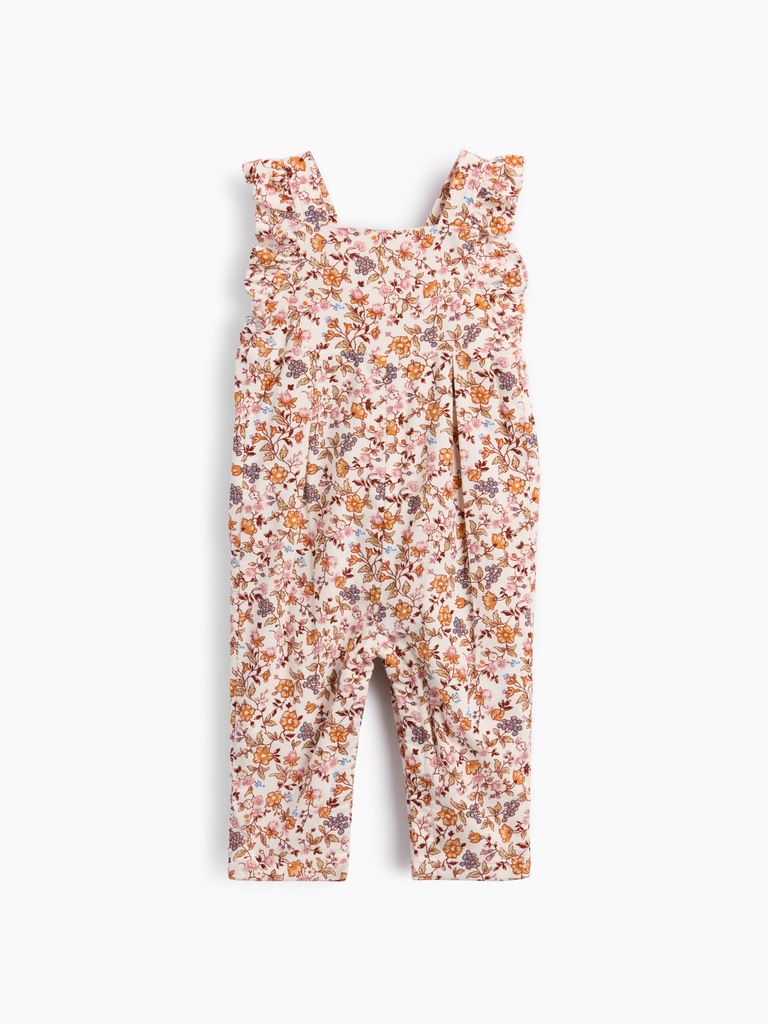Baby Floral Corduroy Overalls