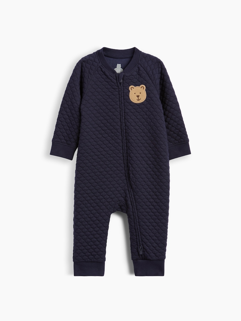 Baby Quilted Raglan One-Piece
