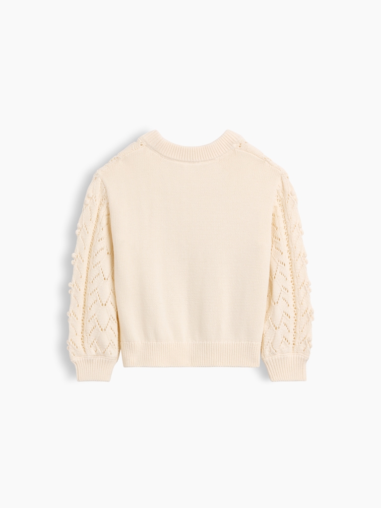 Baby & Toddler Textured Crewneck Sweater