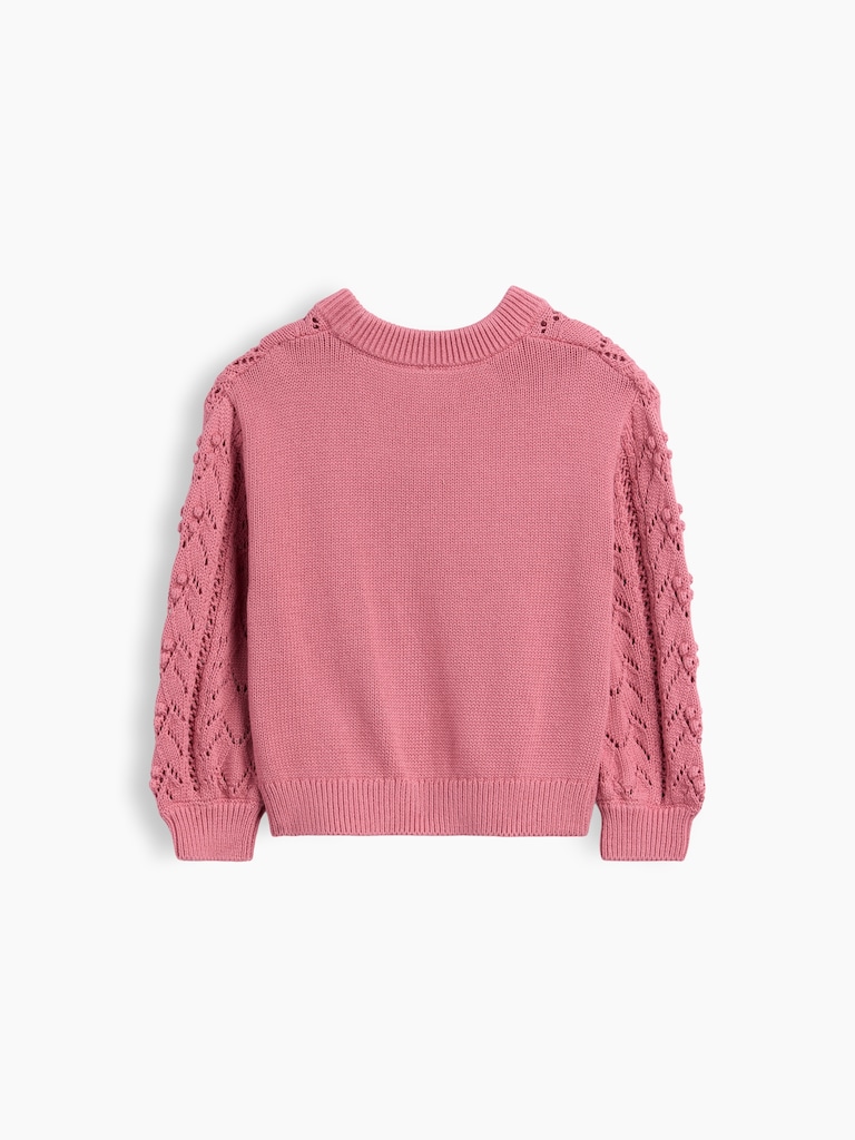 Baby & Toddler Textured Crewneck Sweater