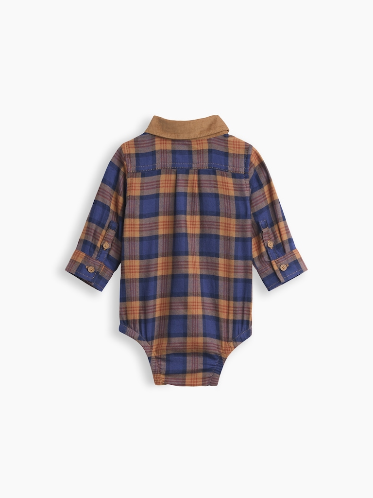 Baby Plaid Flannel Bodysuit
