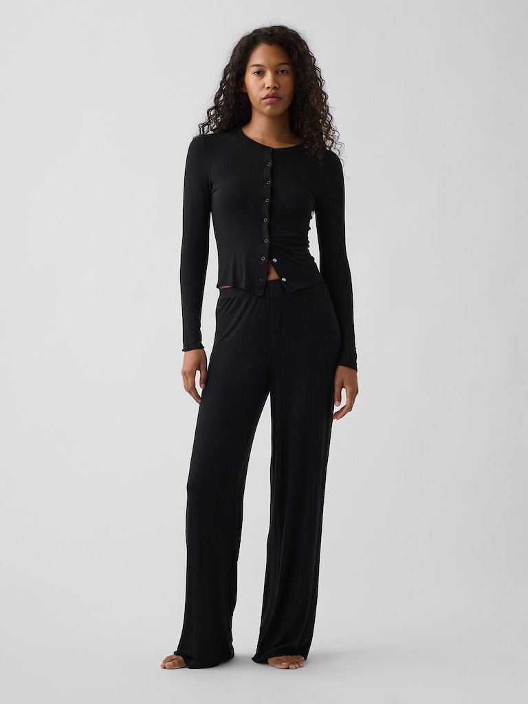 SoftMade Modal Rib PJ Cardigan