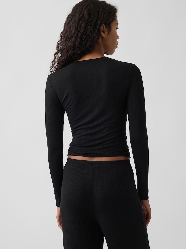 SoftMade Modal Rib PJ Cardigan
