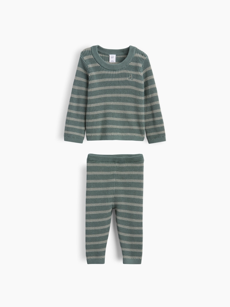 Baby Stripe Sweater Set