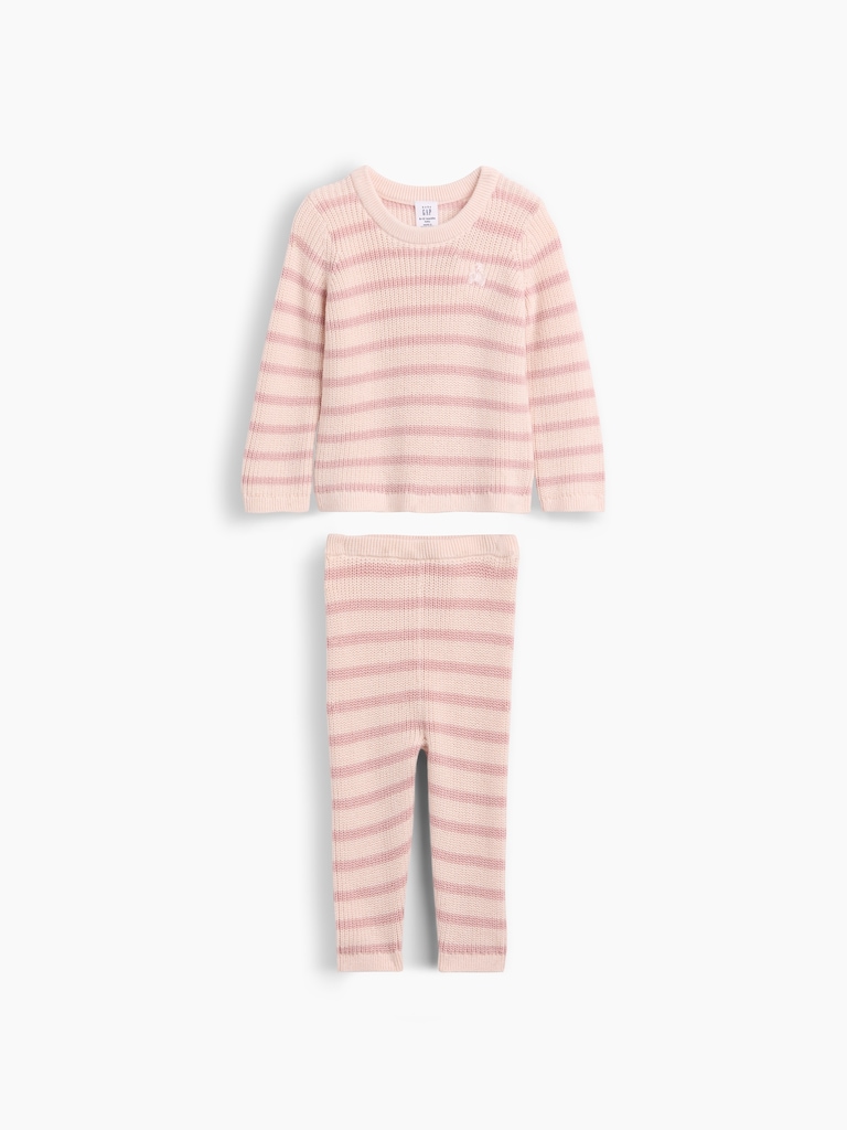 Baby Stripe Sweater Set