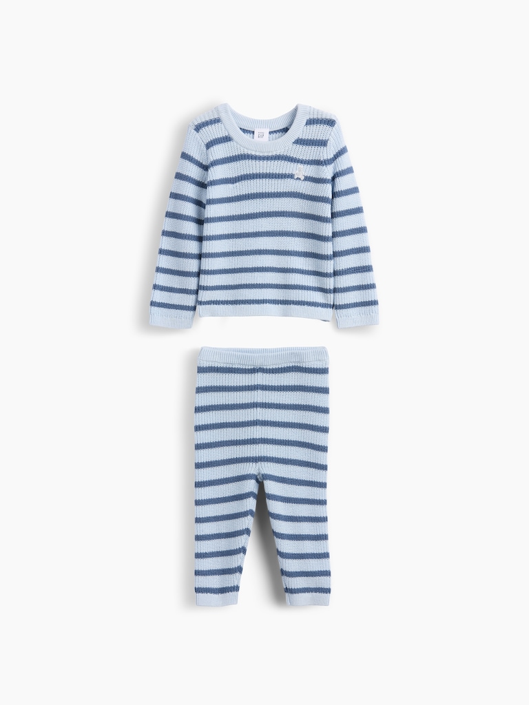 Baby Stripe Sweater Set
