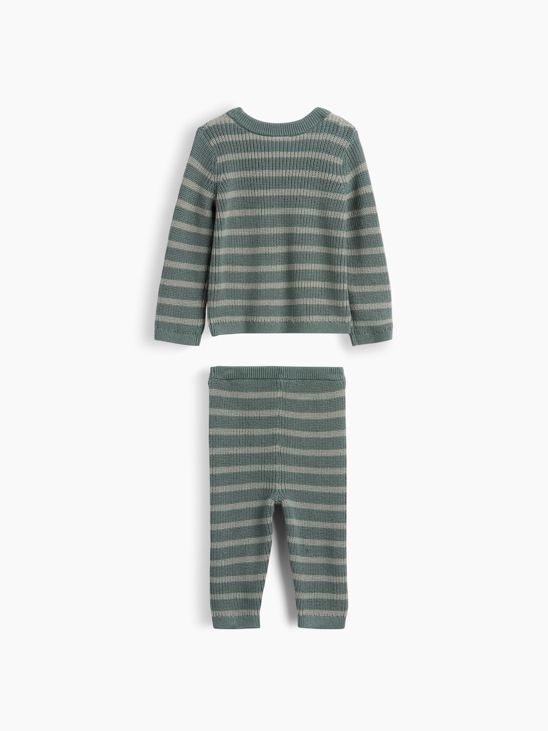 Baby Stripe Sweater Set