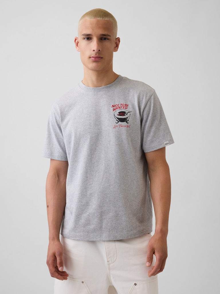 Adult Los Tacos No. 1 Relaxed Graphic T-Shirt