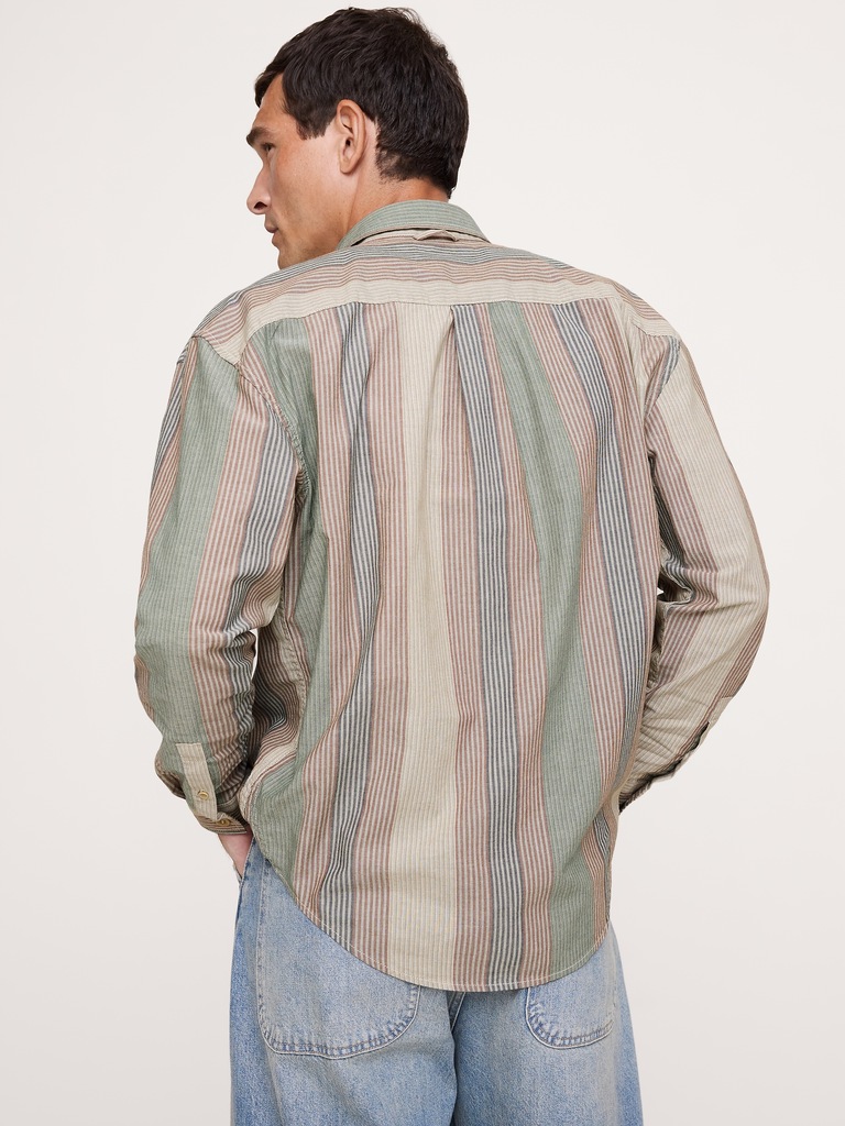 Relaxed-Fit Washed Cotton Poplin Shirt