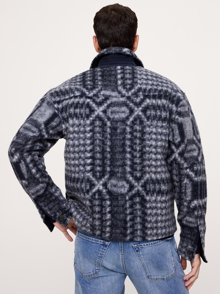 Boiled Wool Shirt Jacket