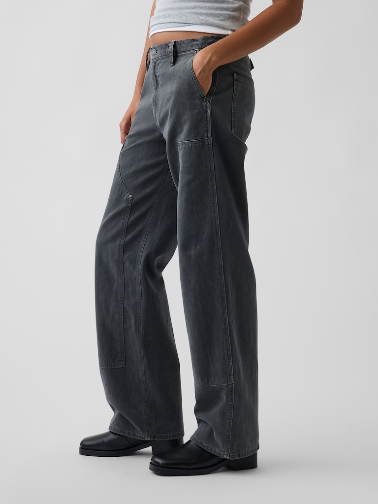 Low Rise '90s Loose Double-Knee Carpenter Pants