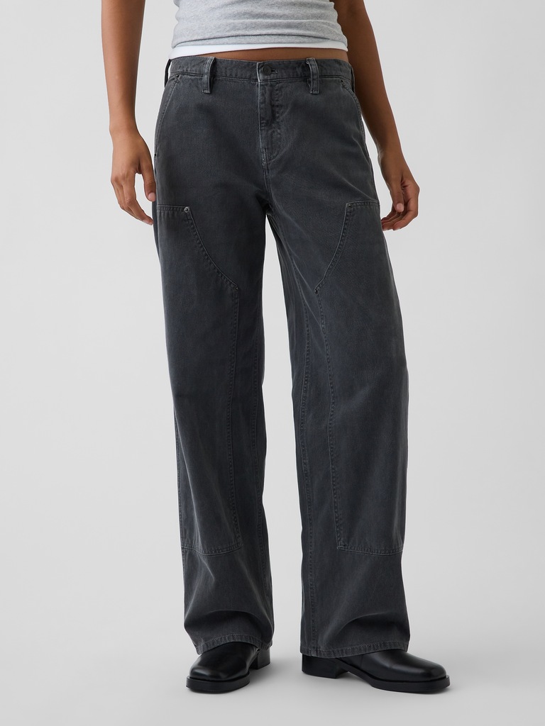 Low Rise '90s Loose Double-Knee Carpenter Pants