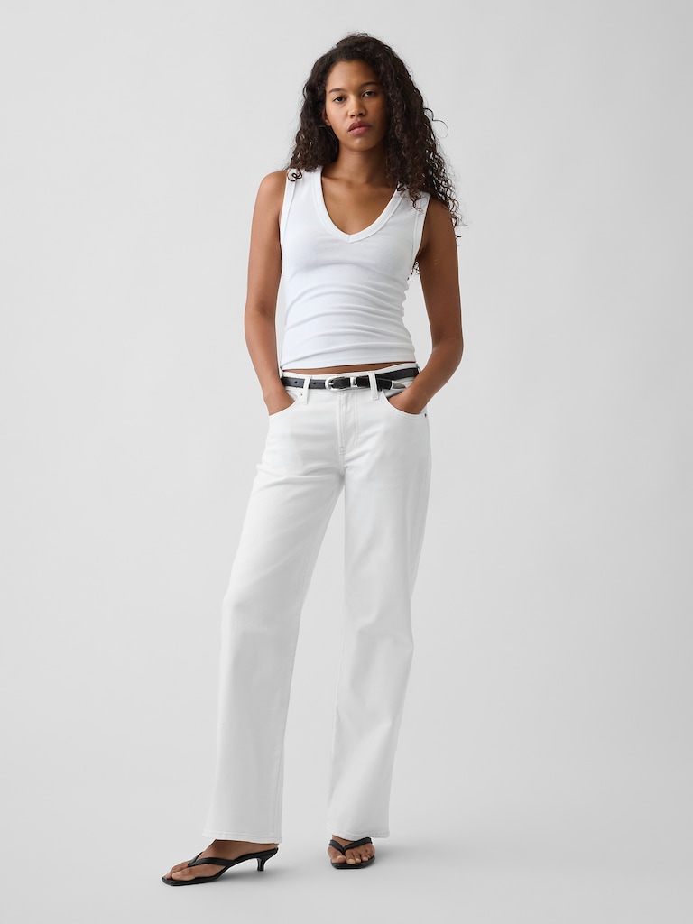 Low Rise Baggy Flare Jeans