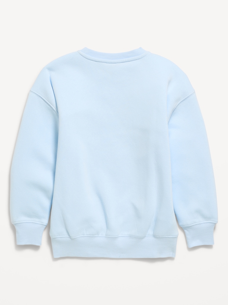 Chandail long surdimensionné en coton ouaté à imprimé The Rolling Stones™ pour fille