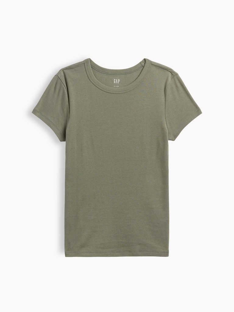 Ribbed Crewneck T-Shirt
