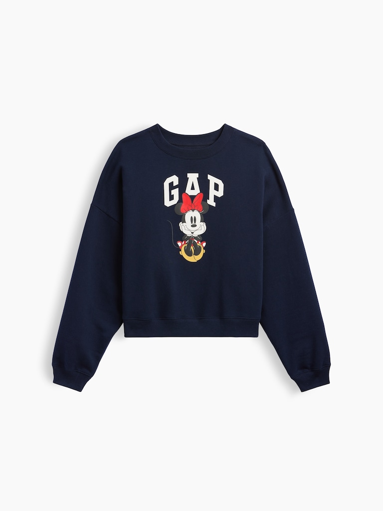 Gap × Disney Minnie Mouse Relaxed Wedge Logo Sweatshirt