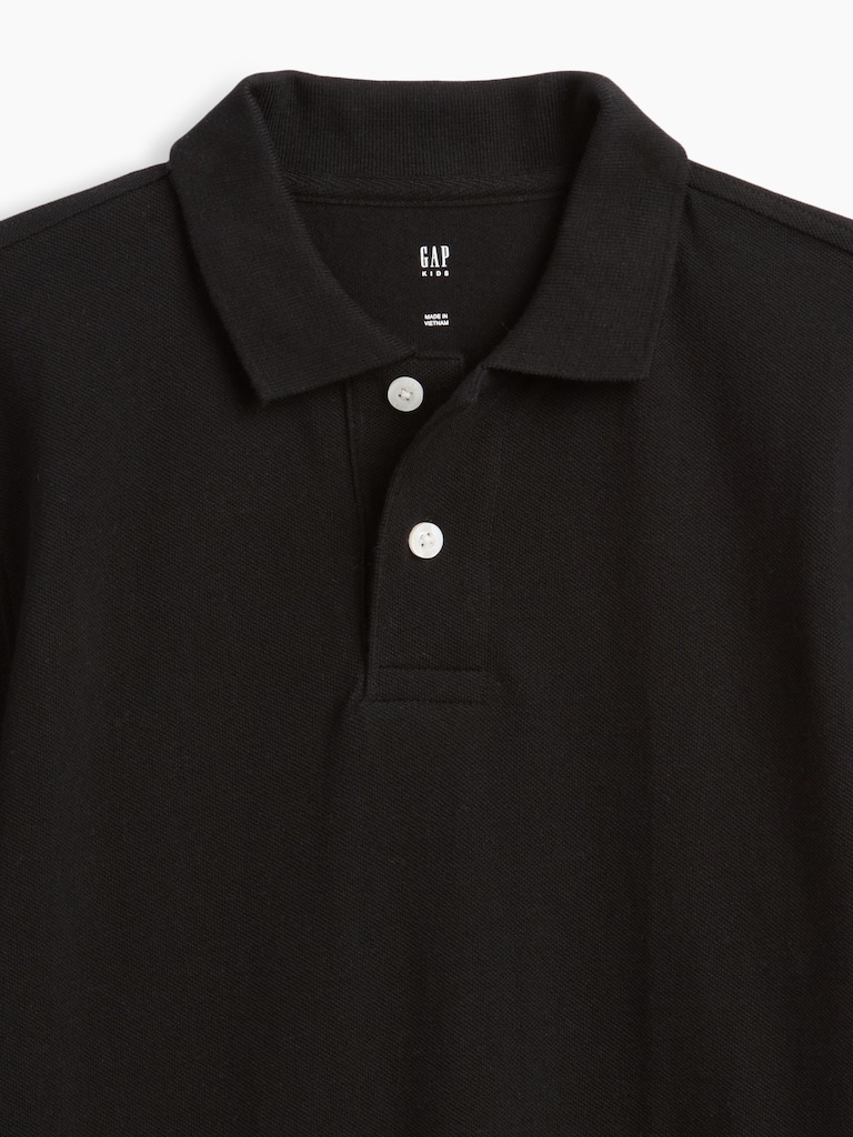 Kids Uniform Pique Polo Shirt