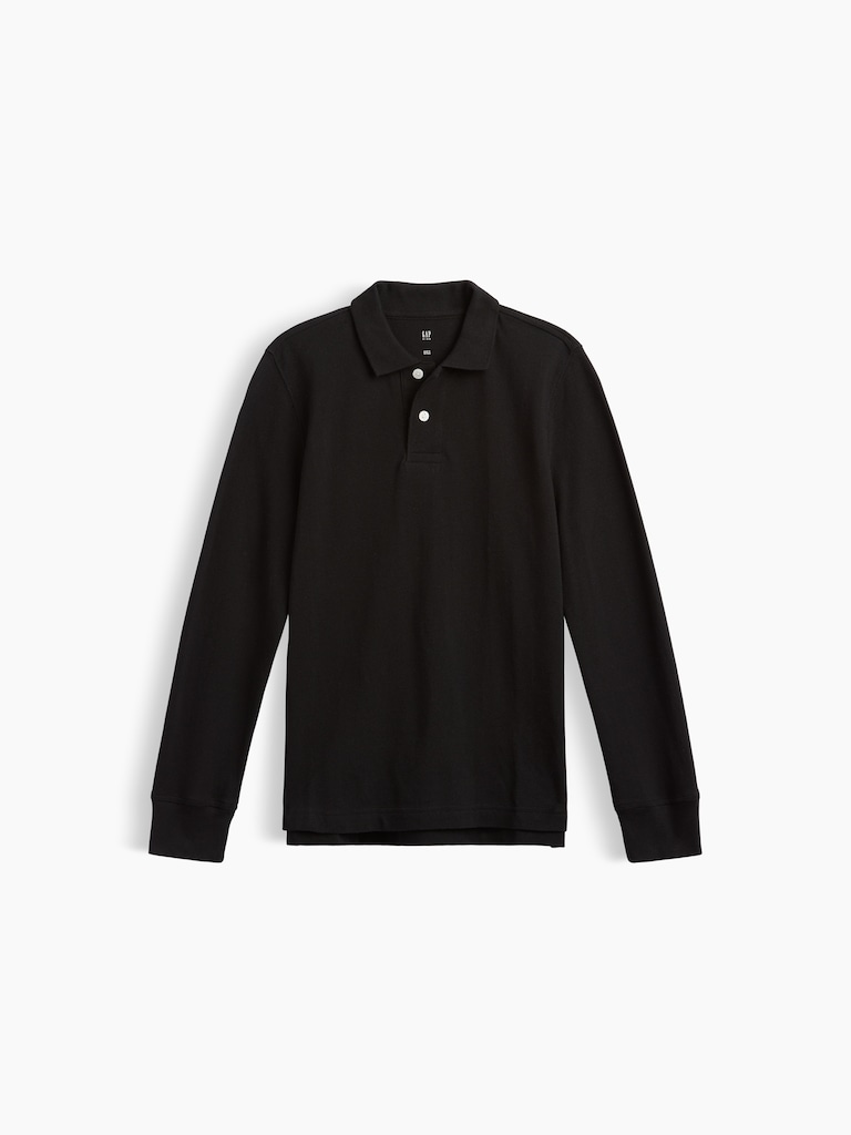 Kids Uniform Pique Polo Shirt