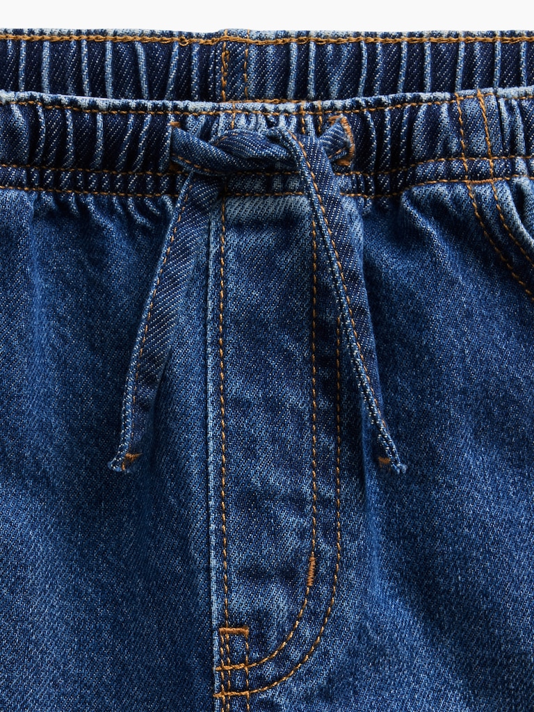 Kids Low Rise Bow Easy Baggy Jeans