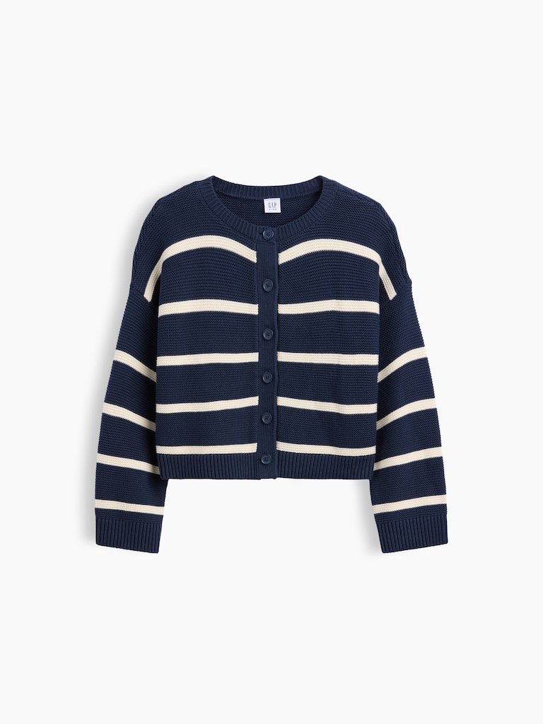 Kids Oversized Boxy Cardigan Sweater