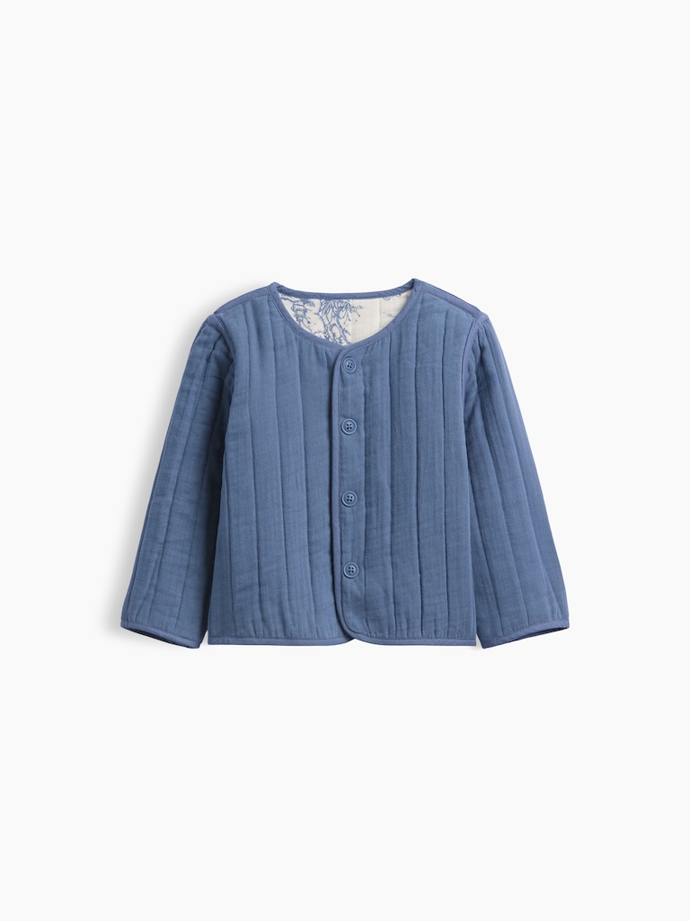 Baby Quilted Gauze Reversible Jacket