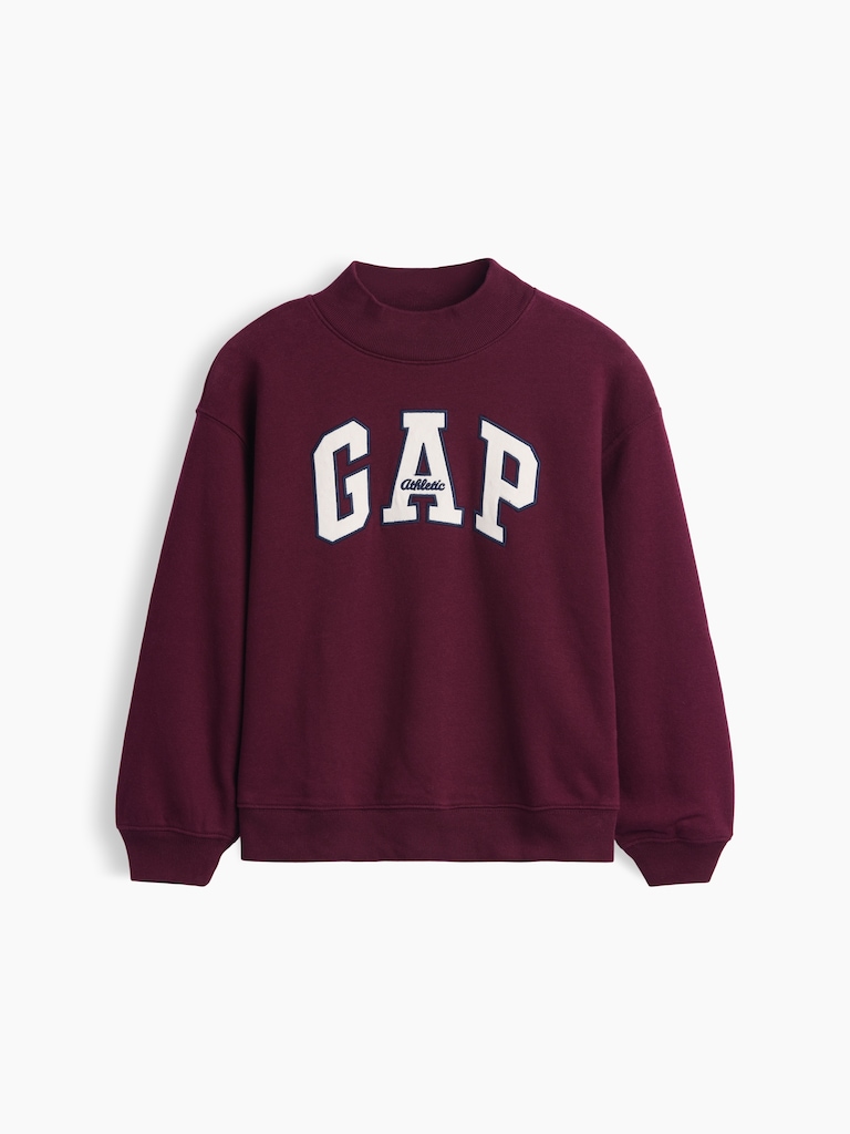 Kids VintageSoft Oversized Mockneck Logo Sweatshirt