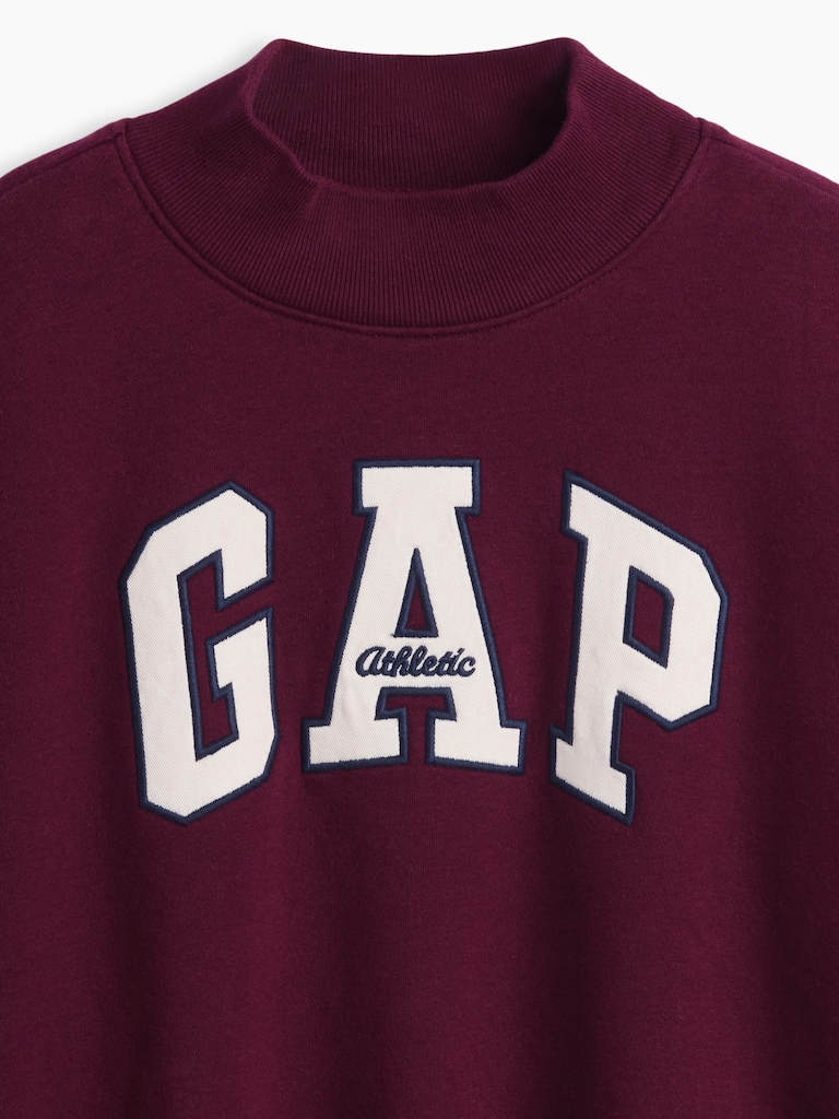 Kids VintageSoft Oversized Mockneck Logo Sweatshirt