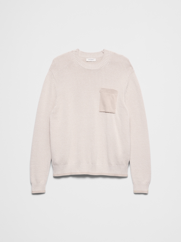 Contrast Pocket Sweater