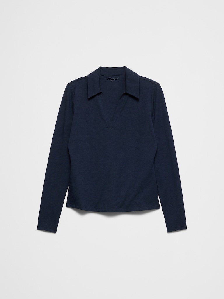 Soft Stretch Polo Top