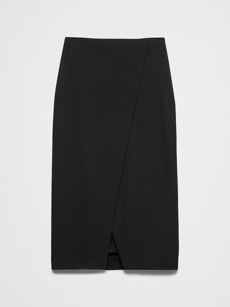 Split-Front Midi Skirt