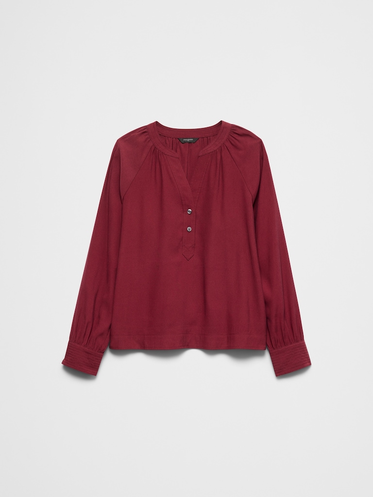 Trapunto Stitch Blouse