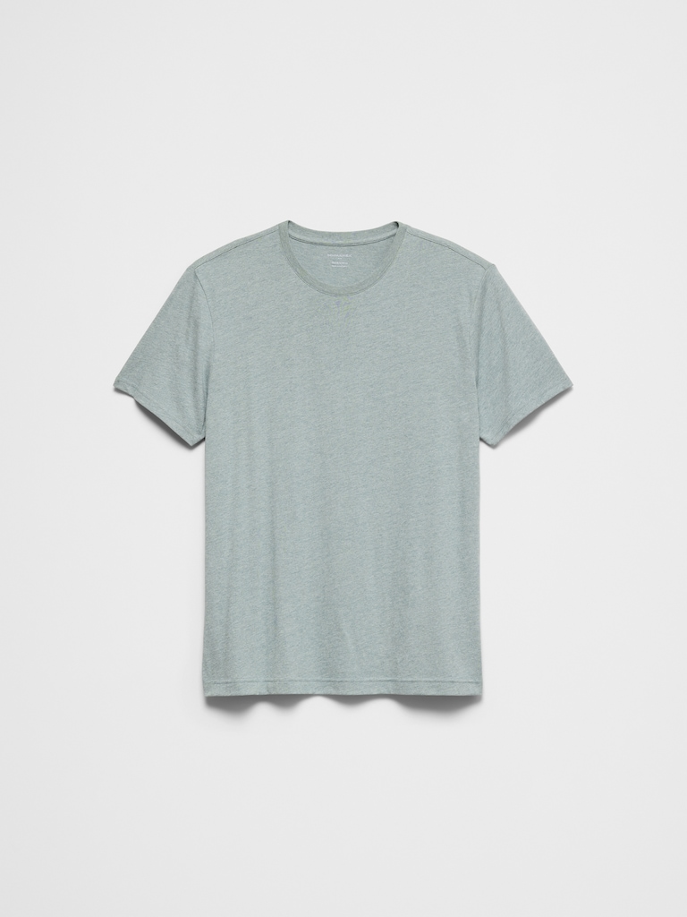 Standard-Fit Premium Wash Crew-Neck T-Shirt