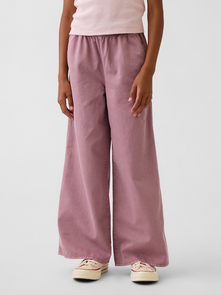 Kids Easy Wide-Leg Utility Pants