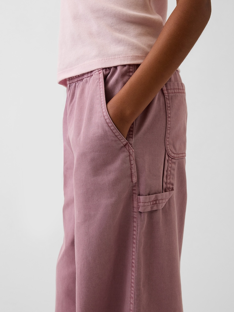 Kids Easy Wide-Leg Utility Pants