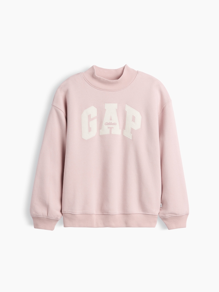 Kids VintageSoft Oversized Mockneck Logo Sweatshirt