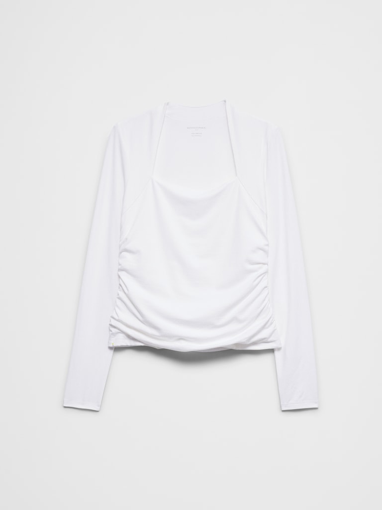 Soft Stretch Square-Neck Top
