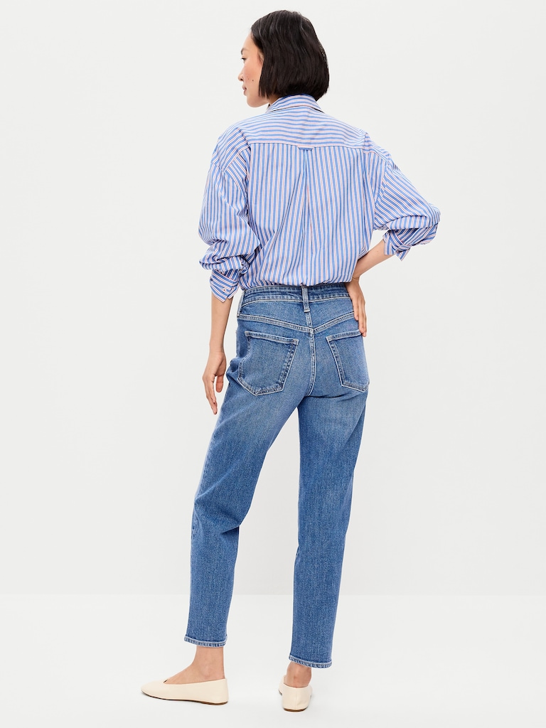 High-Waisted OG Straight Ankle Jeans