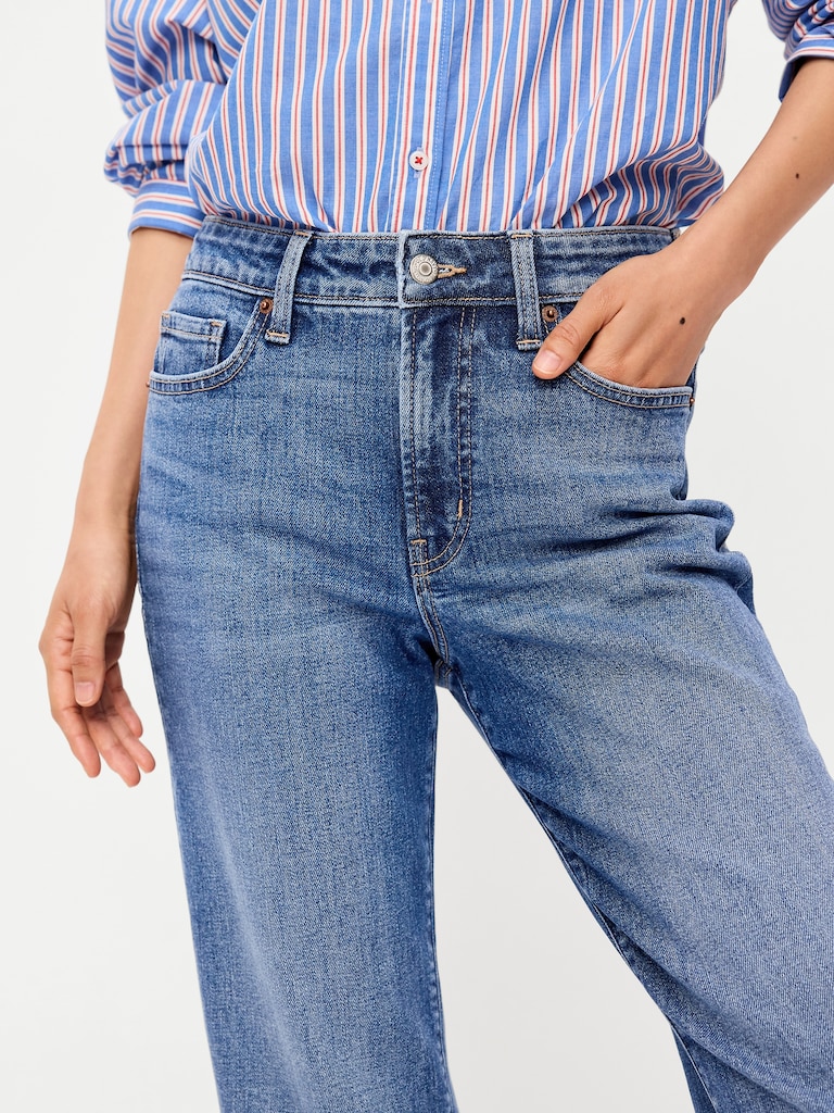 High-Waisted OG Straight Ankle Jeans