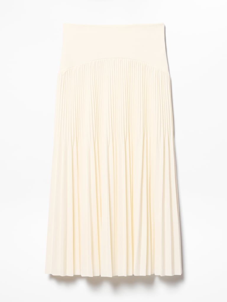Featherweight Plissé Midi Skirt