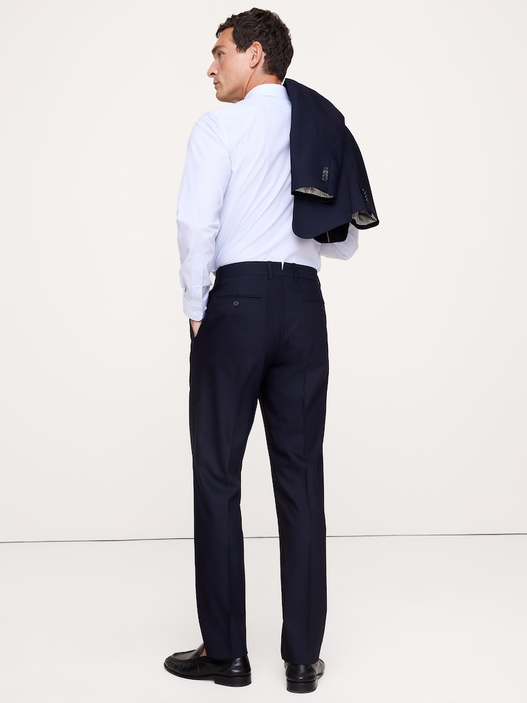 Tailored Slim Italian Barathea Suit Pant