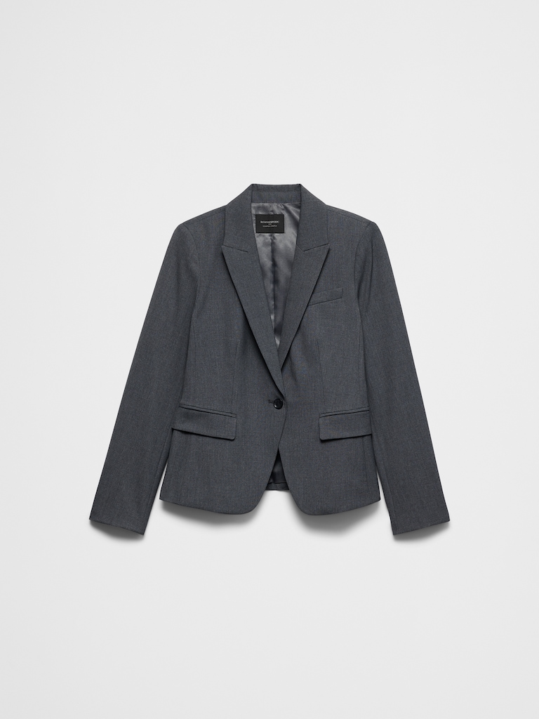 Sculpted Stretch Short Cutaway Blazer