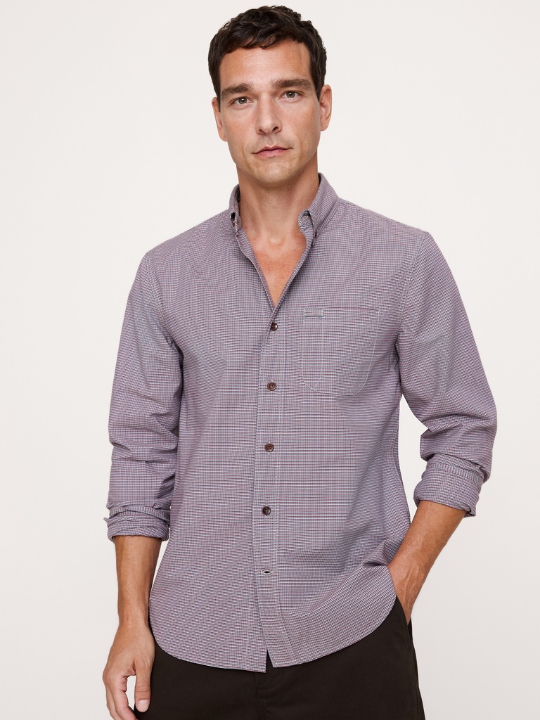 Standard-Fit Cotton Oxford Shirt