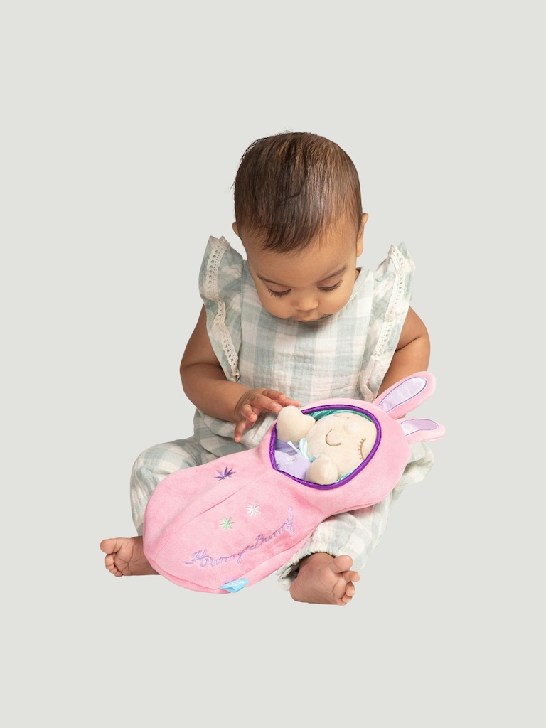 Manhattan Toy Snuggle Pod Hunny Bunny Peach Baby Doll