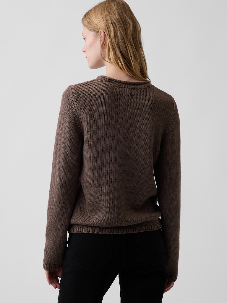 100% Cotton Rollneck Sweater