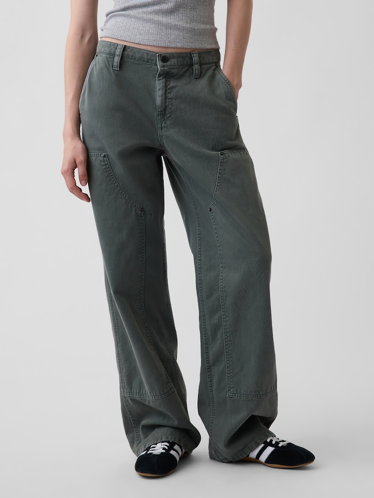 Low Rise '90s Loose Double-Knee Carpenter Pants