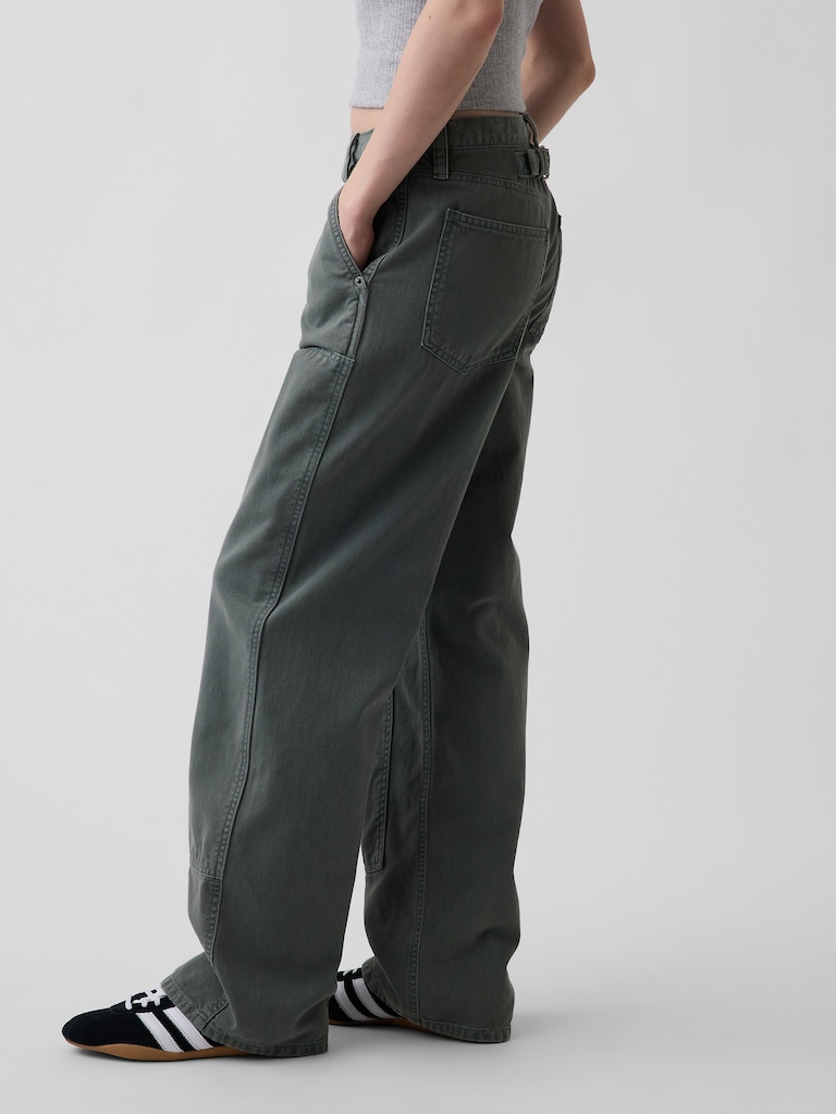 Low Rise '90s Loose Double-Knee Carpenter Pants