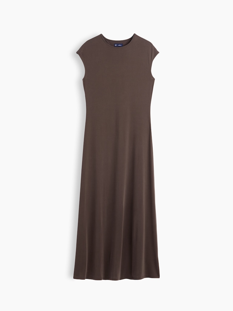 Cap-Sleeve Maxi Dress