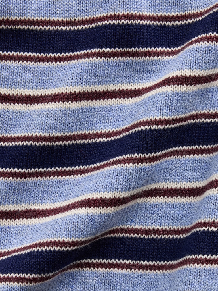 100% Cotton Relaxed Polo Sweater