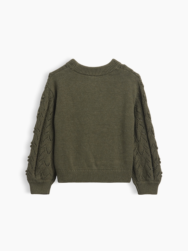 Baby & Toddler Textured Crewneck Sweater