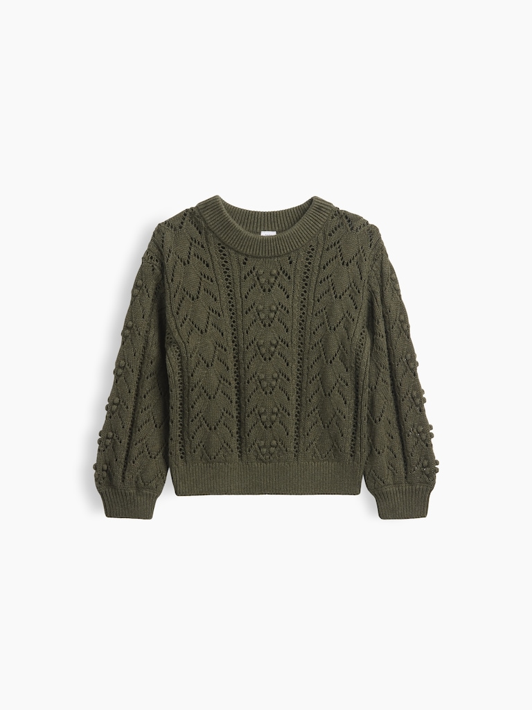 Baby & Toddler Textured Crewneck Sweater
